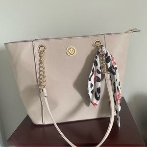 Nude Anne Klein Tote Purse